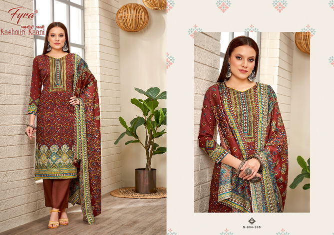 Fyra Kashmiri Kaani 2 Casual Daily Wear Pashmina Dress material Collection 